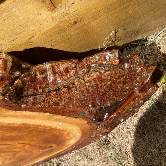 Beautiful Live Edge Vintage Burl Wood Style Wall Clock MCM Kenzle Germany - Picture 8 of 8